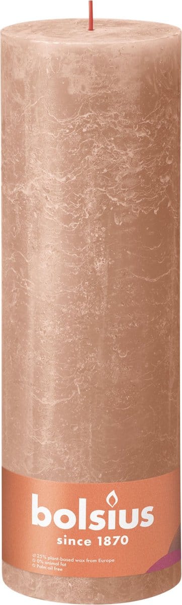 Bolsius Stompkaars Creamy Caramel Ø100 mm - Hoogte 30 cm - Caramel - 200 branduren