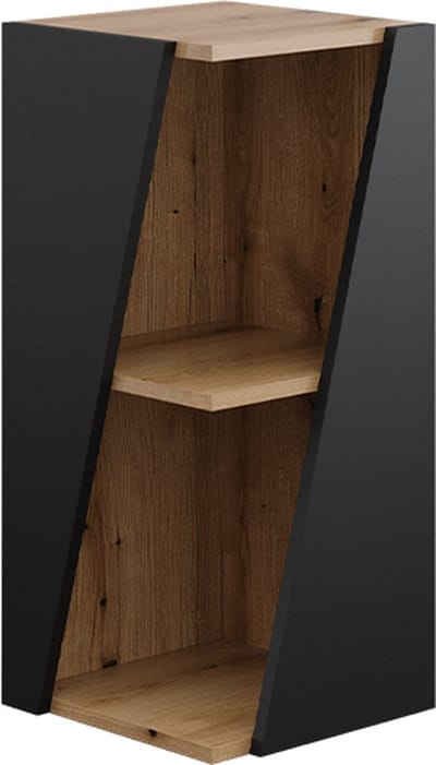 Vicco Benno Halfhoge kast – 31.6 x 70.5 cm met open vakken Antraciet