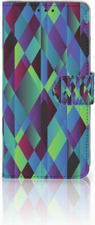 Huawei P30 Pro Book Case Abstract Green Blue