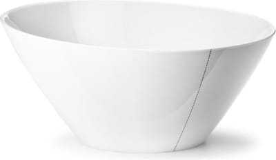 Anne Black Tilt - XL Kom - Saladeschaal - Schuin - 26 cm - Wit