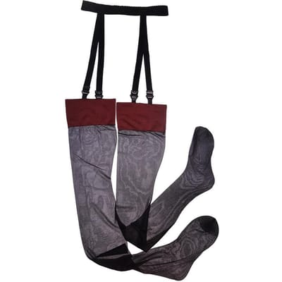 Hoge Kwaliteit Lijm Gesp Metalen Jarretel Kousenband Europese en Amerikaanse Stijl Sokken Sok Accessoires Panty Gesp one size gray