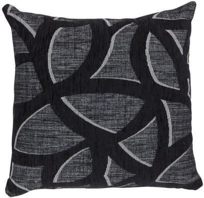 Zaragoza kussen zwart 45x45cm