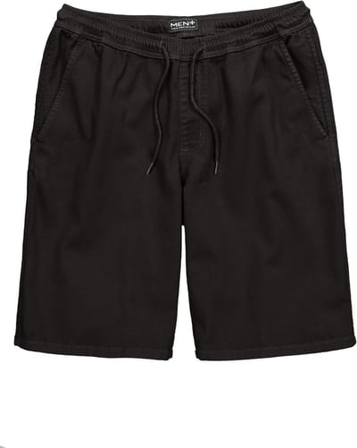 Men Plus - Heren - bermuda FLEXLASTIC® relaxed fit tot 8XL - Zwart - Maat 3XL