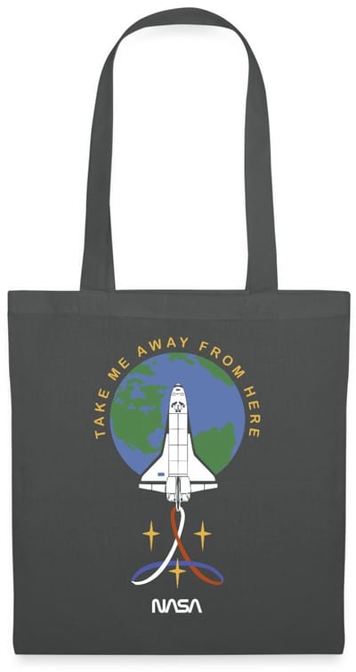 NASA Take Me Away From Here Tas Van Stof Schoudertas