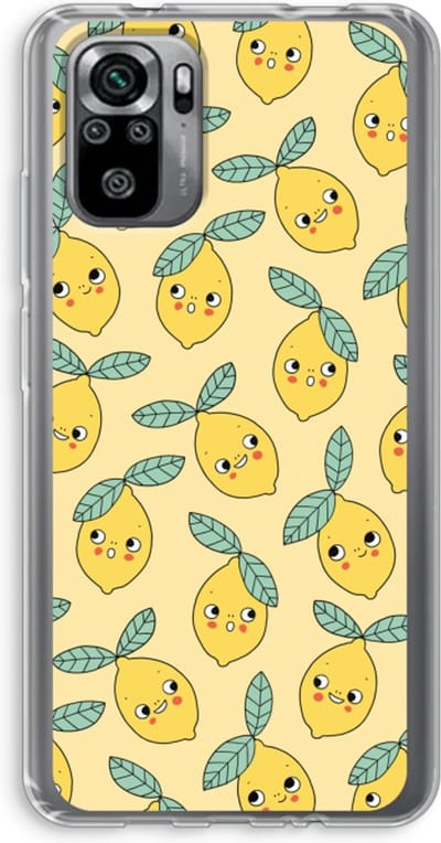 Case Company® - Hoesje geschikt voor Xiaomi Redmi Note 10S hoesje - Citroenen - Soft Cover Telefoonhoesje - Bescherming aan alle Kanten en Schermrand