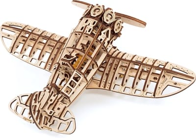 Eco Wood Art Modelbouwpakket Vliegtuig - 3D Puzzel - Miniatuur Bouwpakket Volwassenen - DIY - Knutselen - Hout
