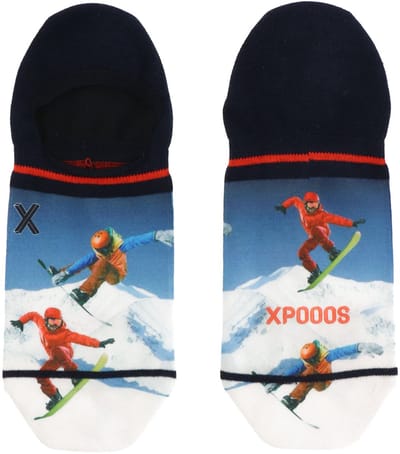 XPOOOS - Ice Boarding Heren Sneakersokken - 1-Pack - Maat 39/42