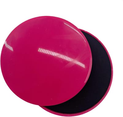 Glijders Fitness - Oefening Schijven - Core Training - Dubbelzijdig Gebruik - 17 cm - Hot Pink