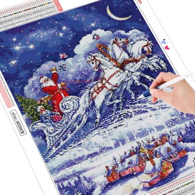 Diamant schilderij Kerstman volledige boor handwerk nieuwe aankomst diamant borduurwerk cartoon strass kit kerstcadeau Full Square 20X30CM