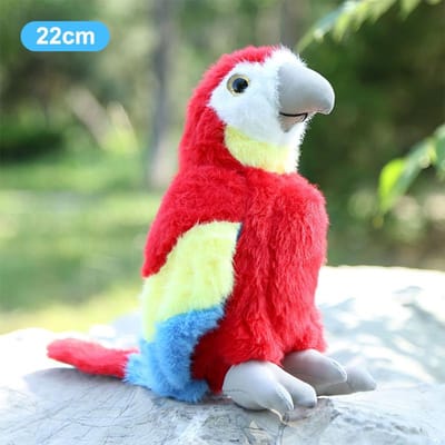 Papegaai met lange veren Levensgetrouwe Vogelpop Pluche Speelgoed Meubelornament Kindercadeau Lappenpop Slaapverwekkende Pop