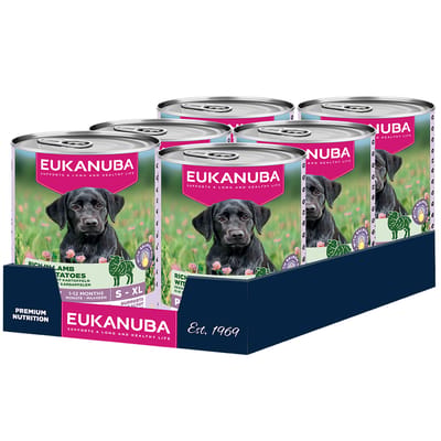 Eukanuba Hondenvoer Nat Life Care Dog Puppy Lam en Aardappel - 6 x 400 gr - Voordeelverpakking