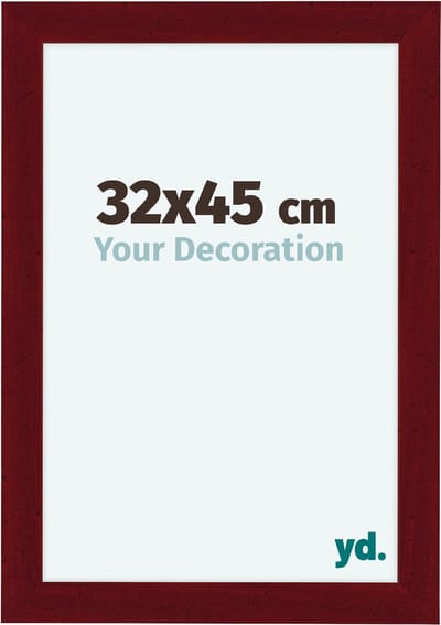 Your Decoration - Fotolijst 32x45 cm - MDF - Wijnrood Geveegd - Como