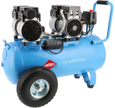 Stille Olievrije Compressor LMO 50-270 8 bar 2 pk/1.5 kW 185 l/min 50 l