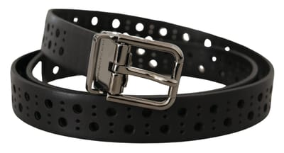 Geperforeerde Leren Riem