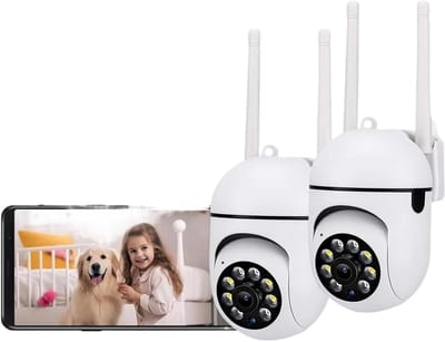 Beveiligingscamera Buiten - Wifi Camera PTZ - Huisbewaking - Automatische Menselijke Tracking - 5MP - Wit
