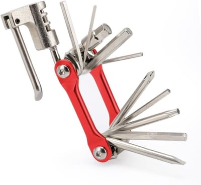 Multifunctionele 11 in 1 Fietsreparatietools - Draagbare Vouwbare Gereedschapset voor Onderhoud, RVS Mini Fietsreparatie Kit voor Thuis en Op Reis