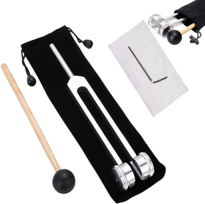 Dailygoods- Stemvork 128 Hz - Aluminiumlegering - Nauwkeurige Frequentierespons - Siliconen Hamer - Geluidstherapie - Diepe Ontspanning