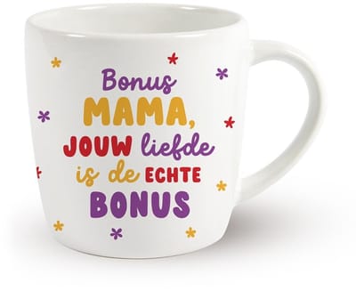 MIKO - Moederdag mok - BONUS MAMA, JOU LIEFDE IS DE ECHTE BONUS