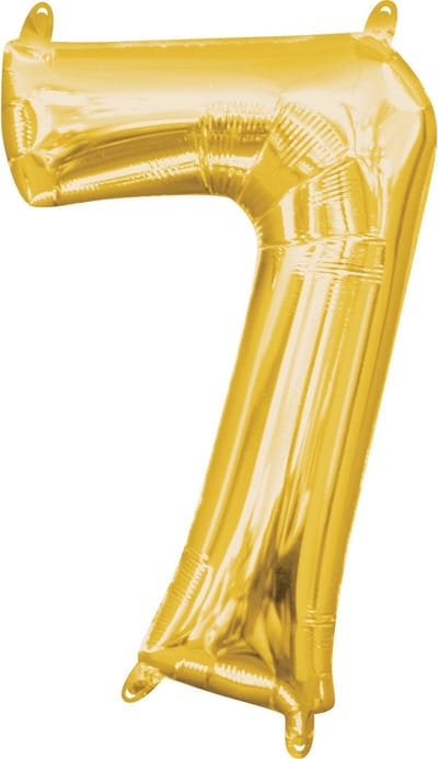 Cijfer ballon 7 goud