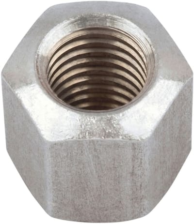 Wurth - DIN 6330 roestvast staal A2 blank - Zeskantmoer, h = 1,5 x d DIN 6330, RVS A2, blank - x 100 st