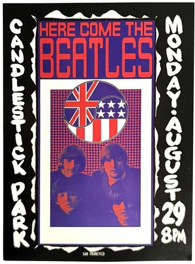 The Beatles - Candlestick Poster Sticker - Multicolours