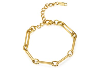Di Lusso paperclip schakel armband Ulvi