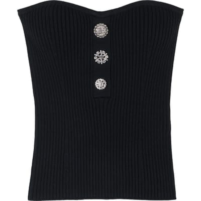 BA&SH Bustier Drako Noir Maat: M | Mouwloze Tops Outlet | Dames | Zwart