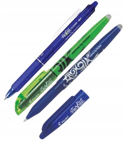 PILOT Frixion Set: Blauwe Uitwisbare Pennen & Markeerstift