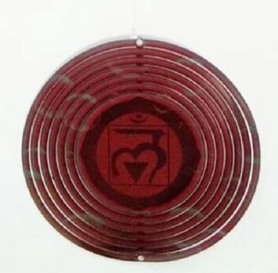 Windspinner - rood -basis chakra - nature's melody - Ø13 cm- CCS05RT