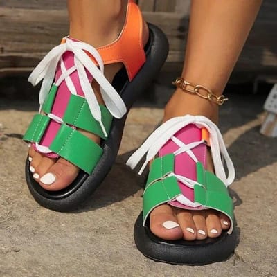 Dames Sandalen Flats Platform Causale Strandschoenen Zomer Trend Veterschoenen Sport Slippers Wandelen Filp Flops Femme Slides 39