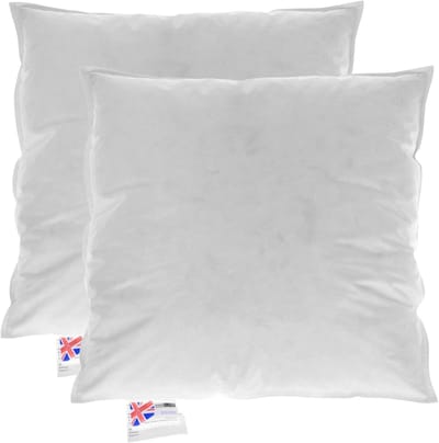 Homescapes Kussenvulling Set van 2 – 60x60 cm – Ganzendons & Veren Binnenkussens – 100% Katoen Tijk – OEKO-TEX® & RDS Gecertificeer