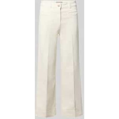 Kort jeans met paspelzakken