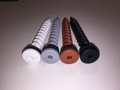 Isolatieschroef - Bevestigingsplug - Isolatiemateriaal Plaatsen - Directe Bevestiging - 80 mm - Zwart