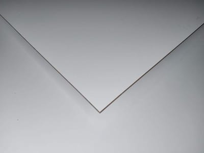 Gevelplaat Balkonplaat - HPL Plaat - Buitenbekleding - UV-bestendig - 1000x900x6mm - Wit