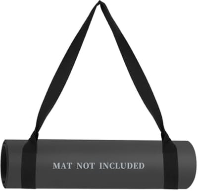 Dailygoody - Yogamat Draagriem - Verstelbare Yogamatband - Ideaal voor Thuis en Reis - Zwart - Elastische Yogariem - Geschikt voor Dames - 152 x 4 cm