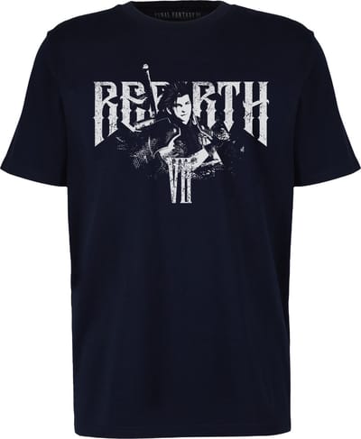 T-Shirt Final Fantasy VII Zack Fair - Marine Blauw - M