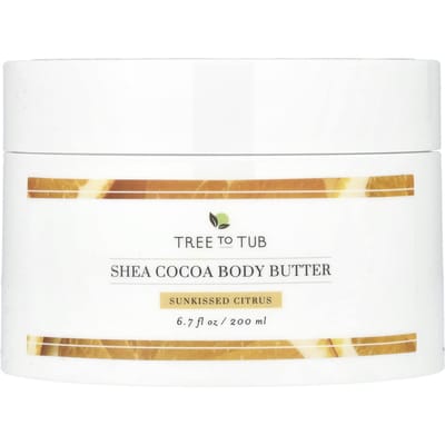 Tree To Tub, beurre corporel au cacao et au karité, agrumes séchés, 200 ml (200 ml) beige