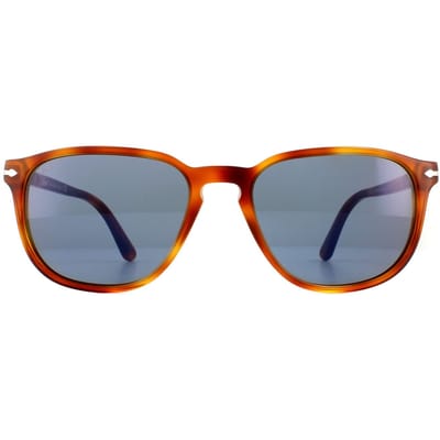 Persol Rechte Mannen Terra Di Siena Lichtblauwe Zonnebril