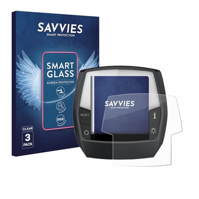 3 Stuks Savvies Screenprotector - geschikt voor Bosch Intuvia Performance Line - beschermfolie glas transparant