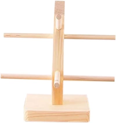 Houten Bril Stand - Brillenhouder Organizer - Brillen Opbergen - Stevig Pine Hout - Voor 2 Paren