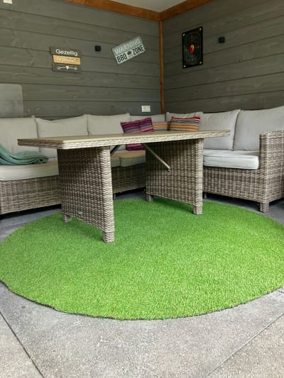 Stuntgras 20mm 250cm rond gesneden