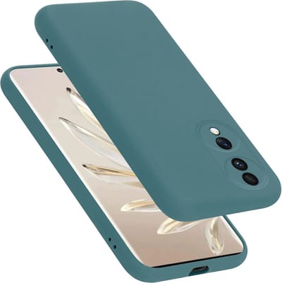 Cadorabo Hoesje geschikt voor Honor 70 in LIQUID GROEN - Beschermhoes gemaakt van flexibel TPU silicone Case Cover