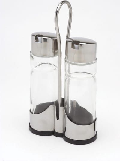 Eternum Gastronum Cadeau tip Olie/ en Azijn Stel Menageset Rvs & glas - 21.5CL - 18/10 Elegante Tafelaccessoires