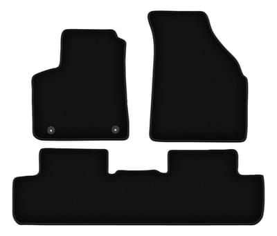 BASIC zwarte veloursmatten voor: Chevrolet Tacuma minivan (2000-2011)