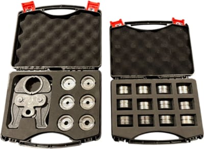 Germat Persbek Set met Inschuifbare Klembekken 10-300 mm² – Kabeloog Persbek – Geschikt voor Hydraulische & Elektrische Krimptangen – Professioneel