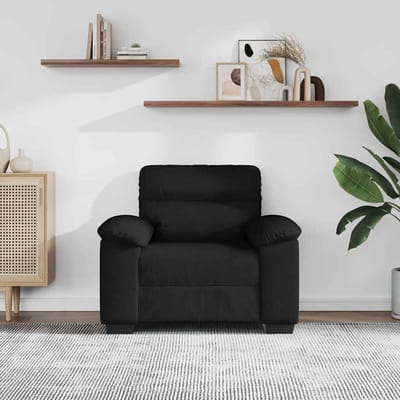 vidaXL - Fauteuil - 100x81x84 - cm - stof - zwart