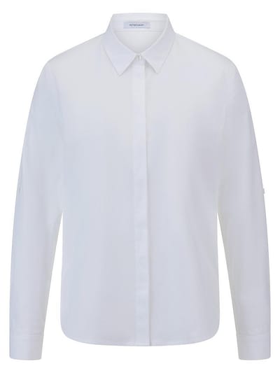 Lange blouse Van Peter Hahn wit