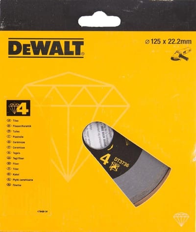 DeWALT DT3736 Diamantschijf Volband 125x22,23mm