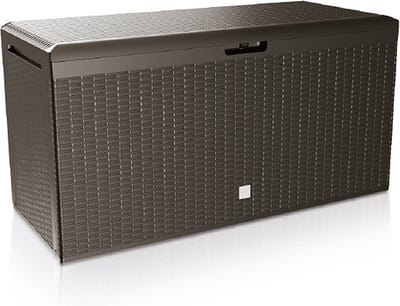 Casaria Opbergbox - Deksel Wielen 290L 117x47x60cm - Bruin