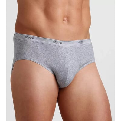 sloggi men Basic Heren Midi slip - 2pack - Grey Marle - Maat S